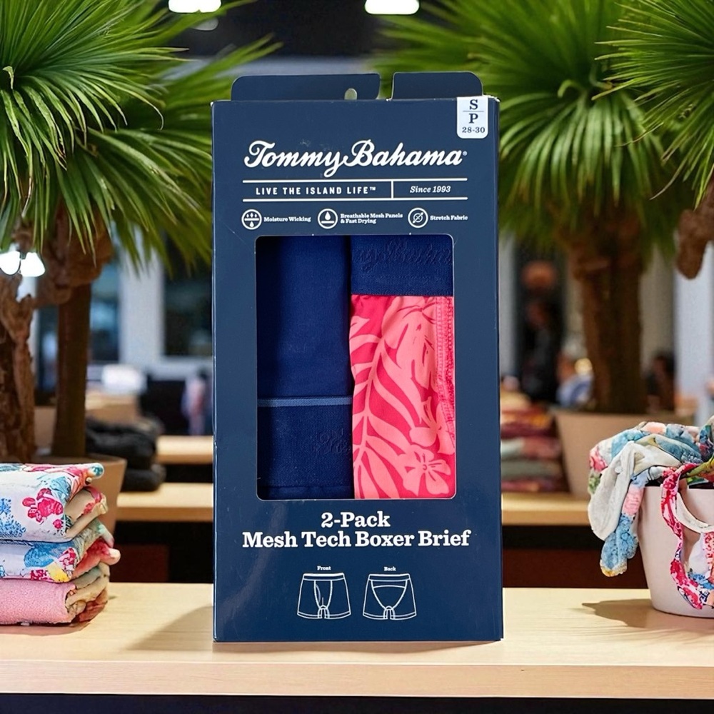 Tommy Bahama Navy Boxer Briefs 2-Pack